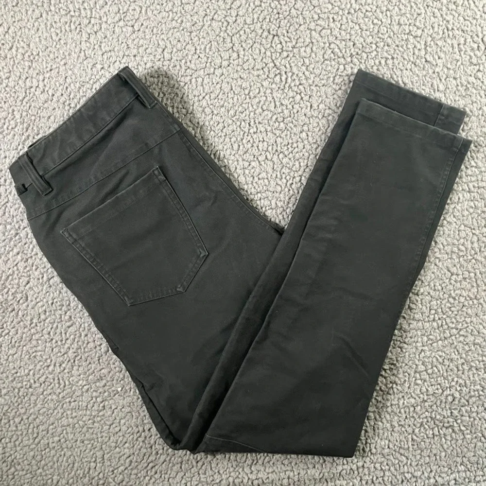 Lululemon Mens 31x30 Charcoal Black Slim Fit ABC Pants Canvas Techwear Commuter